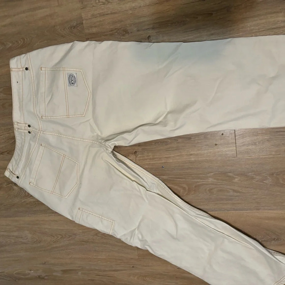 ATWYLD Moto Union Chino Jeans in White Size 34 - Picture 6 of 11